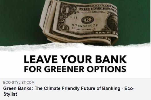 climate1stbank's tweet photo. Thank you Eco-Stylist for highlighting Climate First Bank in your blog post about the importance of ethical, green banking! See the full blog post here: https://t.co/FcveVLR9Jh #ethicalbanking #sustainablebanking #gogreen #climatefirstbank #ecostylist https://t.co/Nd6GM2rzfo