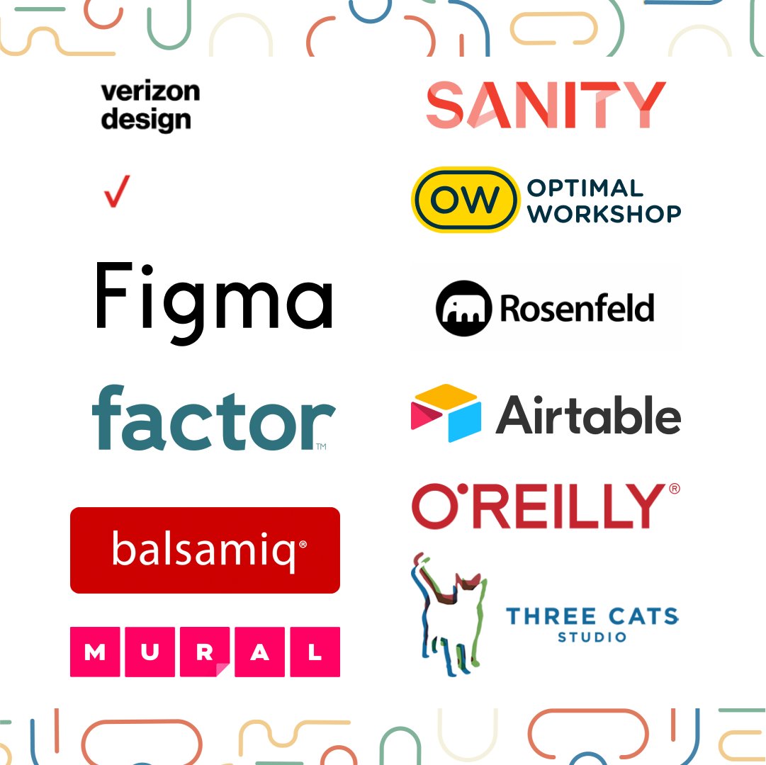 Our contributing sponsors are <a href="/airtable/">Airtable</a>, <a href="/MURAL/">Mural</a>, <a href="/balsamiq/">Balsamiq</a>. <a href="/RosenfeldMedia/">Rosenfeld Media</a>, <a href="/Verizon/">Verizon</a> <a href="/sanity_io/">Sanity</a> <a href="/factorfirm/">Factor</a> <a href="/OReillyMedia/">O'Reilly Media</a> <a href="/figma/">Figma</a> and <a href="/chiaraogan/">Chiara Ogan</a>. Thank you from #IAC22!