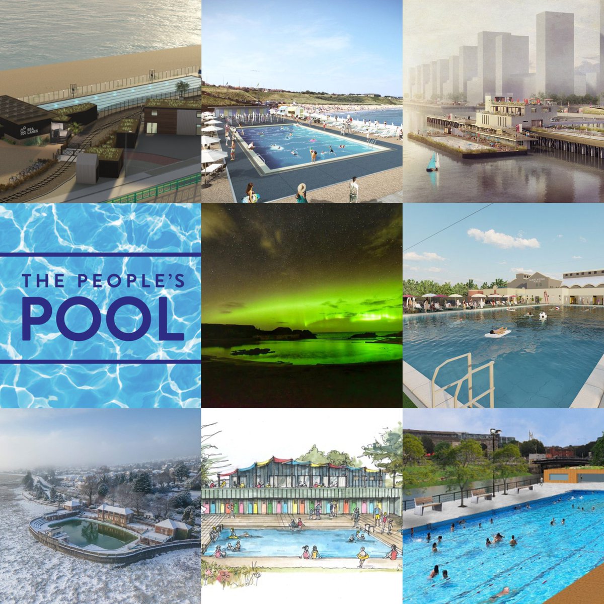 For #WorldWaterDay, we'd like to introduce some of the UK and Ireland's #FutureLidos - independent projects and campaigns responding to the overwhelming demand for outdoor pools as a key to our future health and happiness. 

A thread (or should that be a cascade?)...