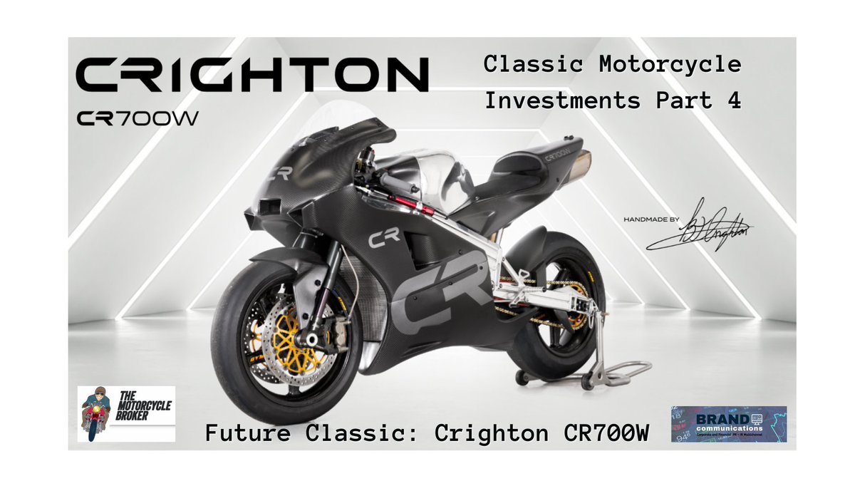 Brand_UK's tweet image. In our 4th interview, @Alan__Green &amp;amp; @motorbikebroker Paul Jayson look at the incredible #Crighton CR700W rotary race bike. 

We look at the #Norton rotary race bikes and at the ltd edition 220bhp CR700W that weighs just 129.5kg.

#futureclassic

Watch: youtu.be/YYmViz03b9Y