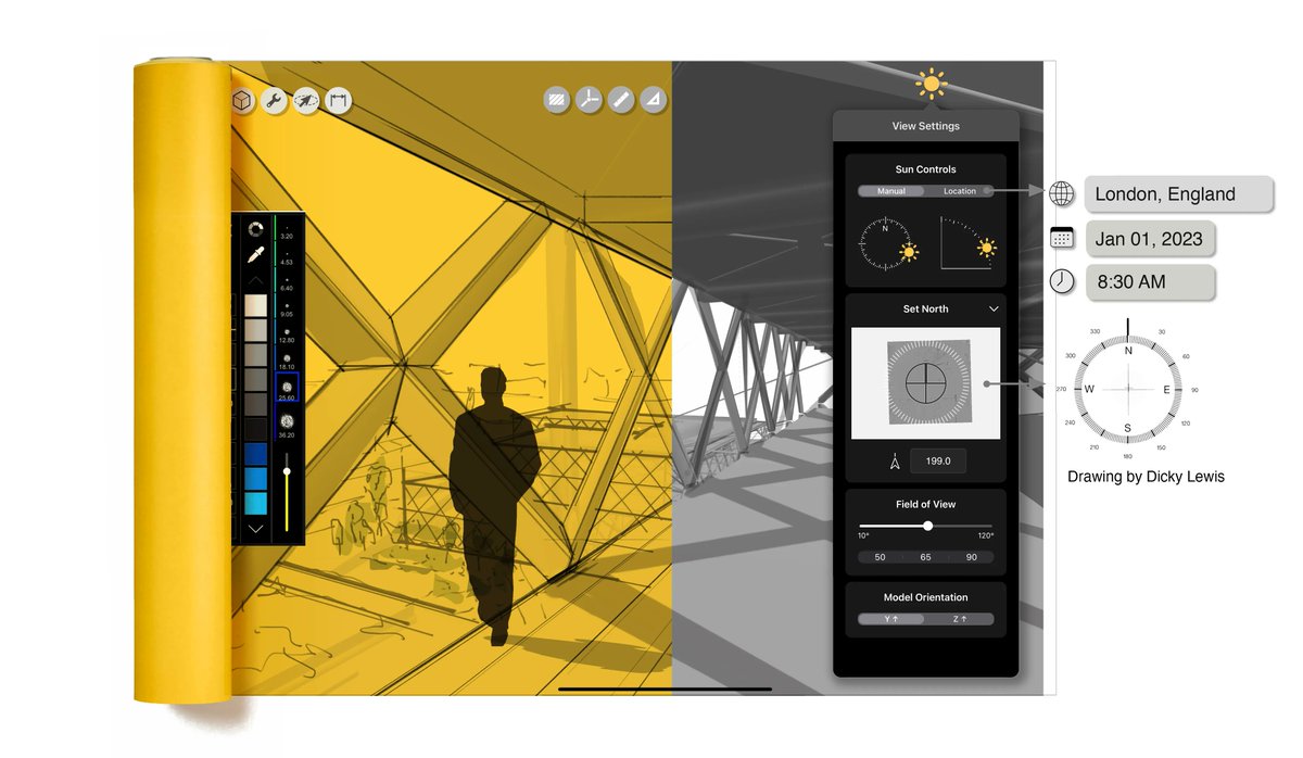 archinect's tweet photo. Architects can now add accurate sun positioning in real-time with Morpholio Trace's new 'Shadow Maker' tool 

#Morpholio #MorpholioTrace @MorpholioApps 

https://t.co/k2JEHwLqhD https://t.co/BN9vCLeaj4