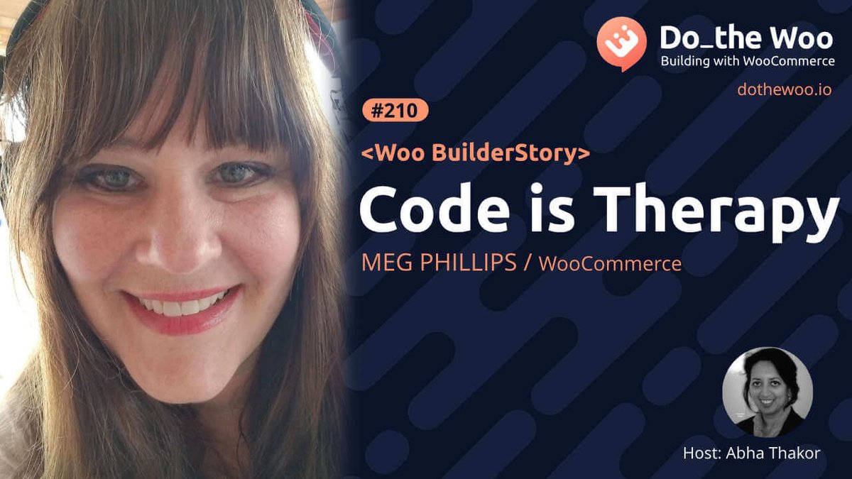A Builders Path to WooCommerce and a Place Where Code is Therapy - <a href="/megphillips91/">Meg Smith Phillips</a> has led a diverse path of careers that have led to her current life as a developer and part of the WooCommerce community. dothewoo.io/code-is-therap…