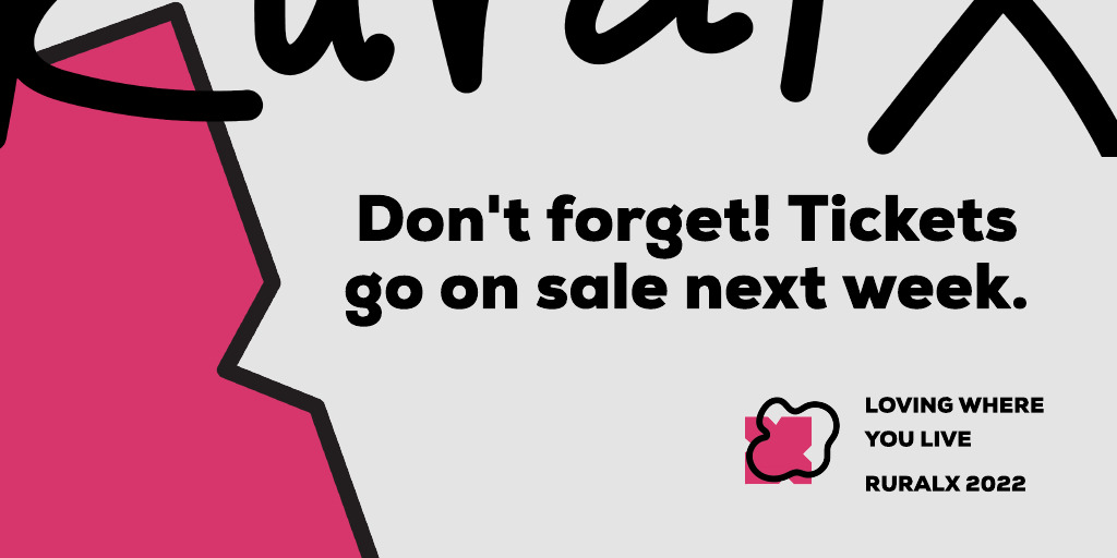 We're excited to see YOU at RuralX this year! Tickets officially go on sale on Monday, March 28.