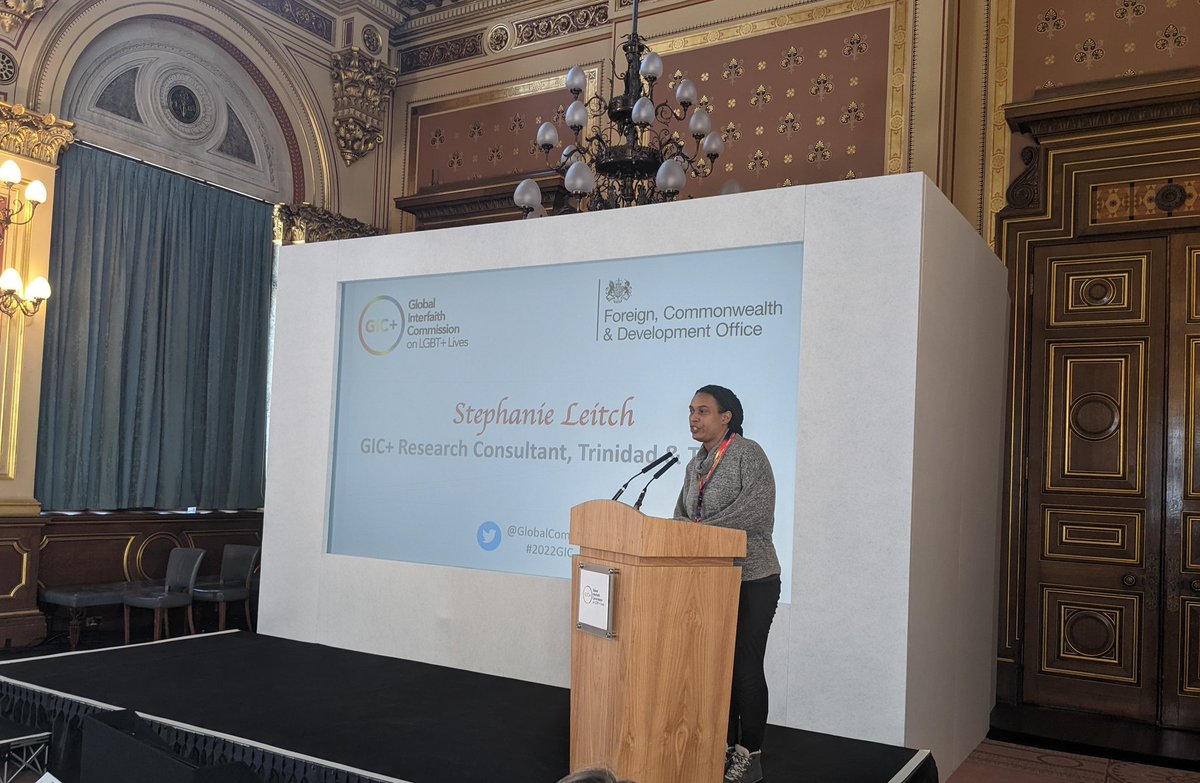 Researcher Stephanie Leitch (fresh off a flight!) presented reflections on findings from the Caribbean #ConversionTherapy research. One interview participant shared that the pastor ‘helping’ them with their therapy as a teen, never once asked them a question about themself.