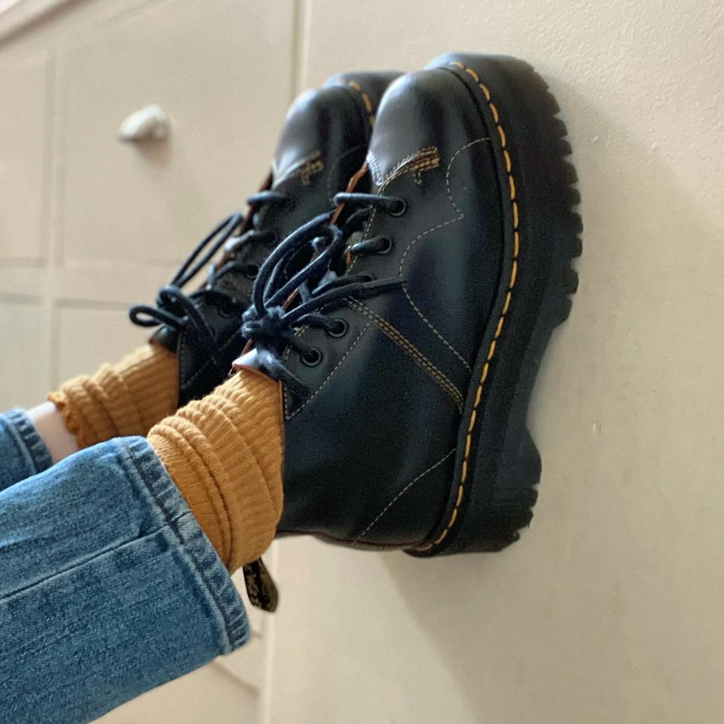 Dr martens platform church quad sales