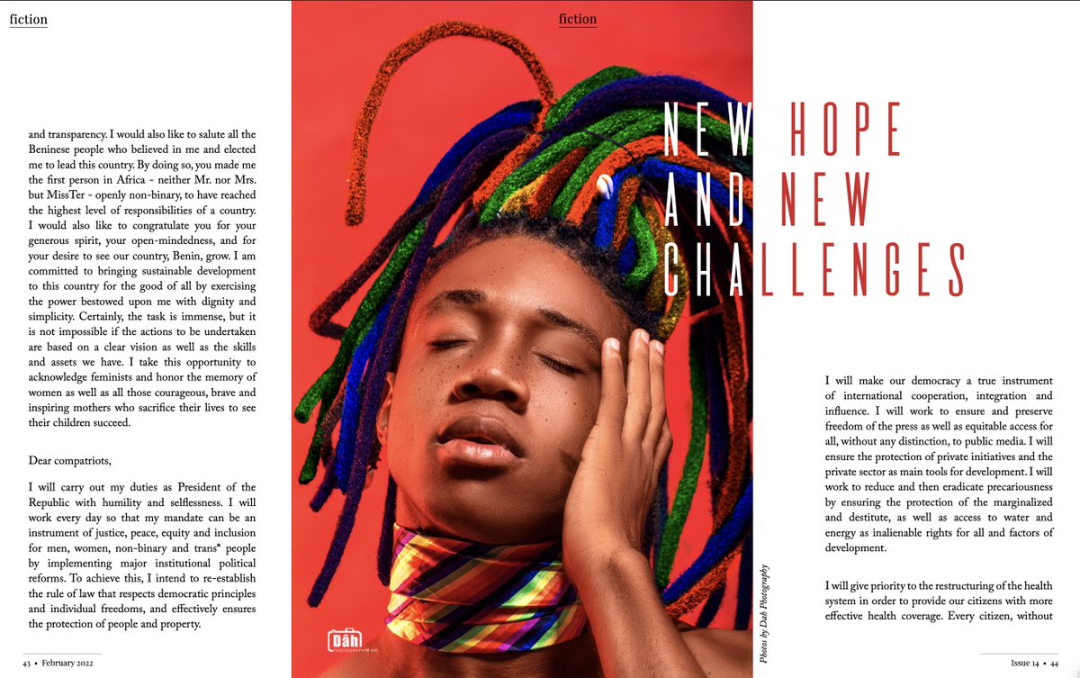 q_zine's tweet photo. Had a chance to check out the latest Q-zine yet? If not, here is our online magazine: https://t.co/bAJ5vsru10 
Little bonus: a snapshot of what it could be like to have a non binary head of state on the African continent: https://t.co/nYRAXP1CLd 
#lgbtq #art #culture #africa https://t.co/XWOr5ZNgFb