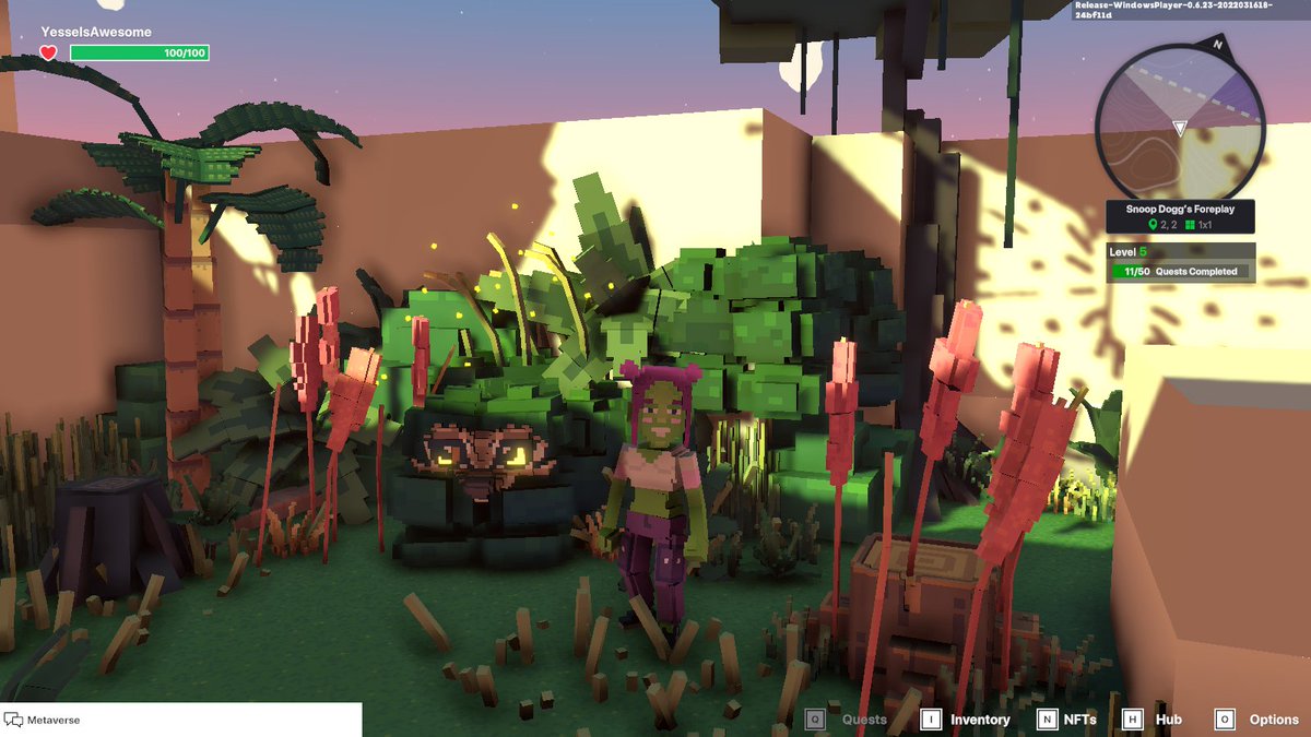 YesseIsAwesome's tweet photo. @TheSandboxGame Got all her bones but I guess she's still too shy to come out 🤷‍♀️. Come on Martha, I need this $SAND! #SandboxAlphaS2Contest March 21 - Find Martha in the Snoop Dogg Mansion. #SandboxAlphaS2 https://t.co/DRH5B0fQ68