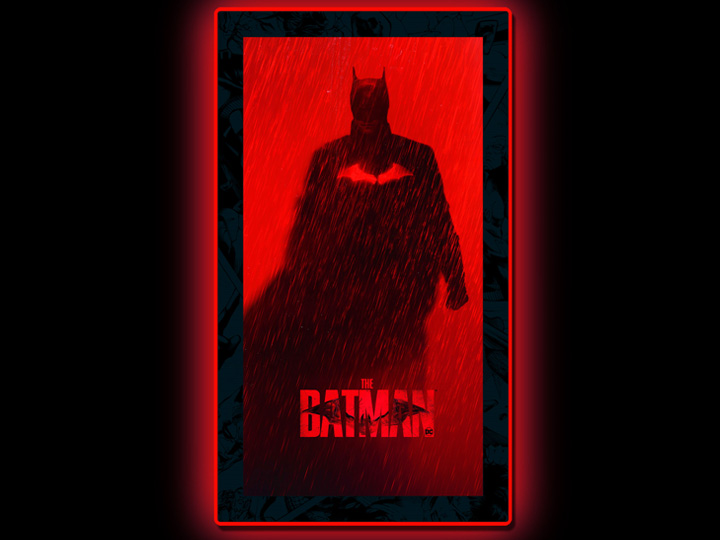 豆魚雷 в Twitter: „映画『THE BATMAN ザ・バットマン』公開とほぼ同タイミングで予約開始、大反響をいただきましたLEDウォールライト 4。赤と黒のコントラストが印象的なUSポスターをフィーチャーした新作が登場です！映画の雰囲気とLEDカラーとの相乗効果で、お部屋が ...