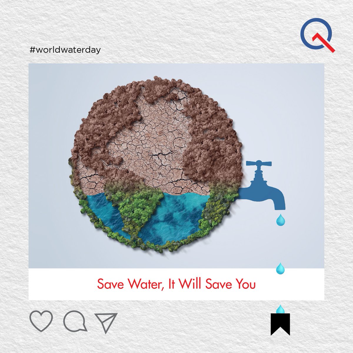 TeamQuantastic's tweet photo. #WorldWaterDay

It’s high time we do the Earth and ourselves a favour; let’s start saving water.

Save Water; It’ll Save You!

#waterday #savewater #savetheplanet  #importanceofwater #marketingagency #quantasticmarketing #quantastic https://t.co/gElamS7Niz
