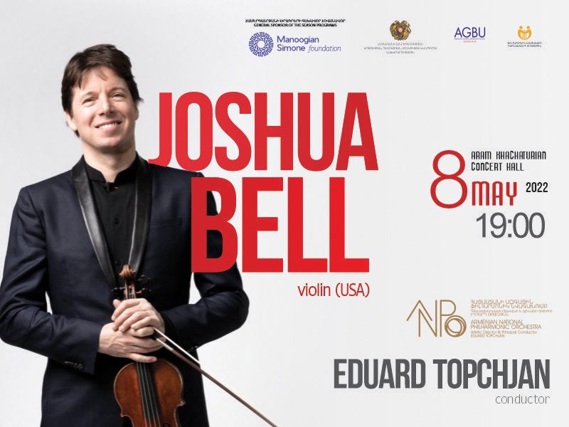 ArmPhilharmonic's tweet photo. ✔️ GRAMMY Award-winning violinist @JoshuaBellMusic will perform with the Armenian National Philharmonic.

🎶Program:
▪️Beethoven: Violin Concerto
▪️Beethoven: Symphony No.3

Soloist: Joshua Bell, violin (USA)
Conductor: Eduard Topchjan
#joshuabell #eduardtopchjan #armphilharmonic https://t.co/JEwBk9OmbG