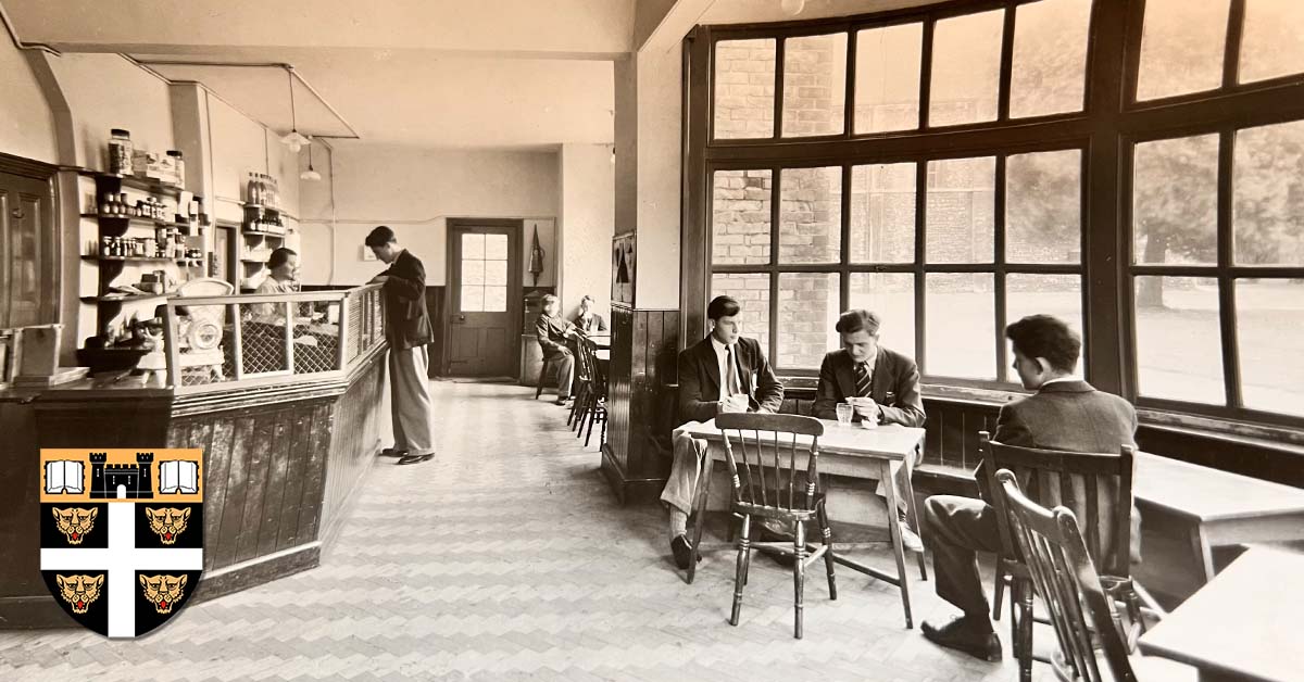 DoverCollege's tweet photo. Priory Lodge - then and now. What was once the tuck shop is now the College Reception and Headmaster's Office. https://t.co/ugrgH6yvq5