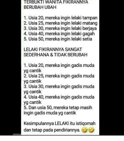 asalmenangaja's tweet photo. Kesimpulannya lelaki Umur 20an adalah konsisten. https://t.co/iFG7qapnoP