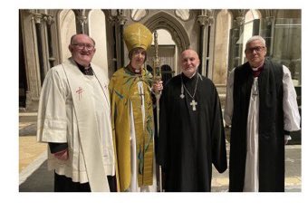 Poignant to welcome Fr. Liubomyr from the Ukrainian Church <a href="/GlosCathedral/">Gloucester Cathedral</a> <a href="/GlosDioc/">The Diocese of Gloucester</a>