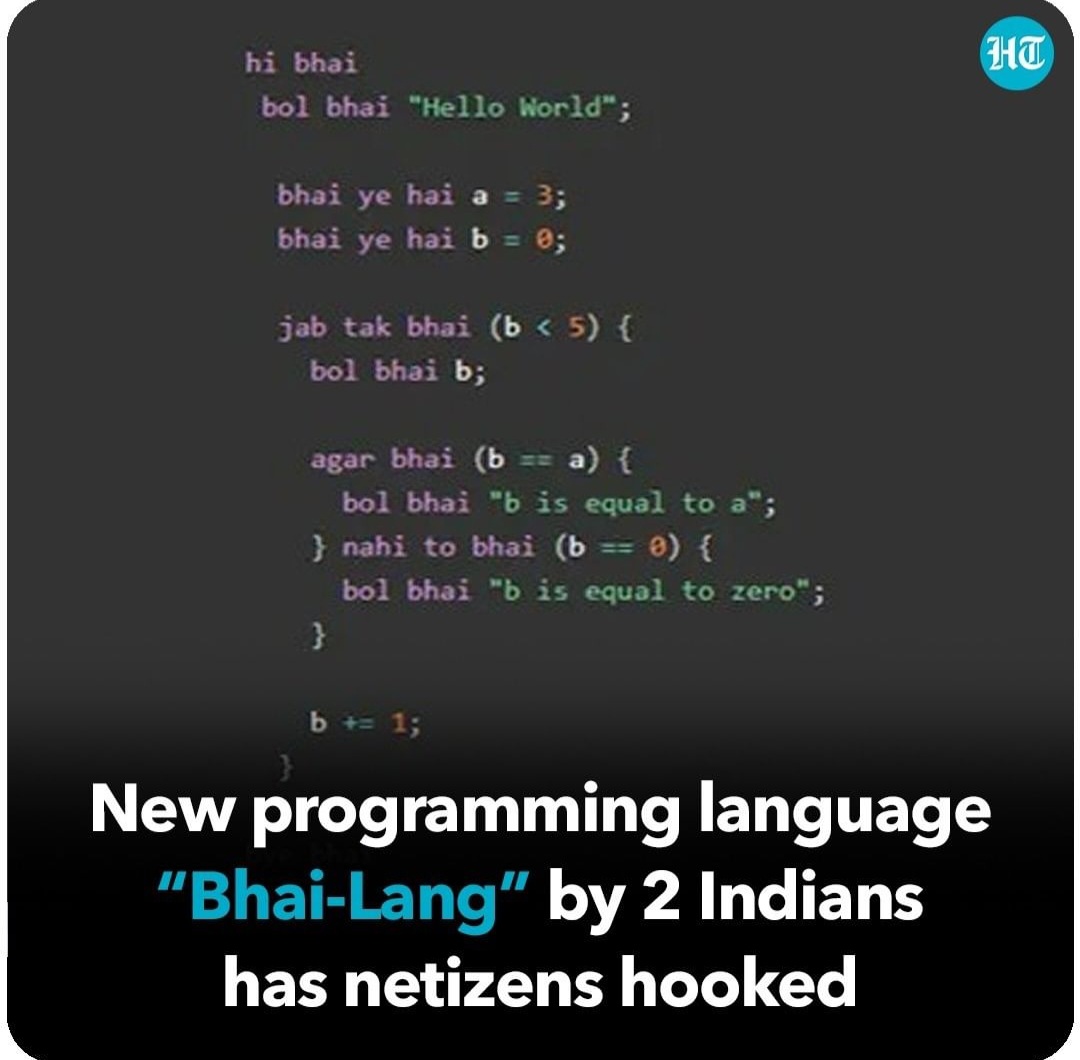 chirag63's tweet image. #programming #programminghumor #newprogramming #bhailang #softwaredevelopment