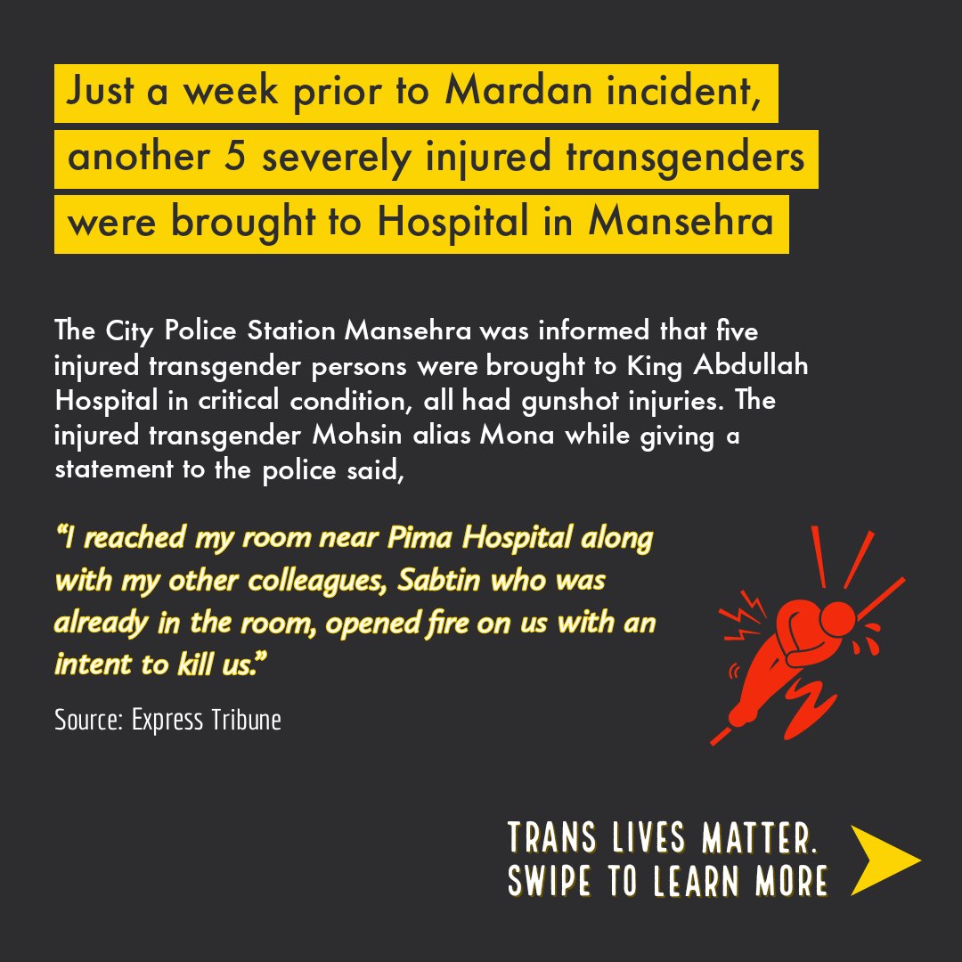 KhyberTalkies's tweet photo. Just in the last two weeks, 3 members of the transgender community of Pakhtunkhwa have been killed and many others left injured in various incidents across the province. Trans community needs your help!
1/2

#translivesmatter #KPK @TMItalks https://t.co/fheW8P2YZi