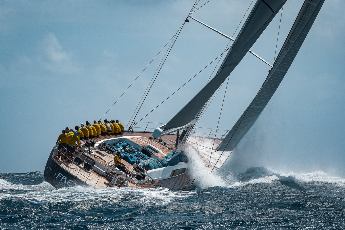 Nautorswan's tweet photo. Swan 90 Freya in her finest form racing in the Superyacht Challenge Antigua 💛

Racing in the Corsairs Class at the regatta, Swan 90 Freya finished 2nd in class earlier this month in Antigua. Freya also won Les Petites Dames class at the #BucketRegatta.

📸 Claire Matches https://t.co/dzN5ggaW8V