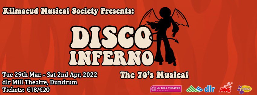 aims_pro's tweet photo. Best of Luck @KilmacudMusical with Disco Inferno which runs from Tues 29 of March to Sat 2 April.Enough is enough, it's time to be a winner, take it all and get a ticket! #discofun #makeanightout xxπ https://t.co/nEaaWmHkzO