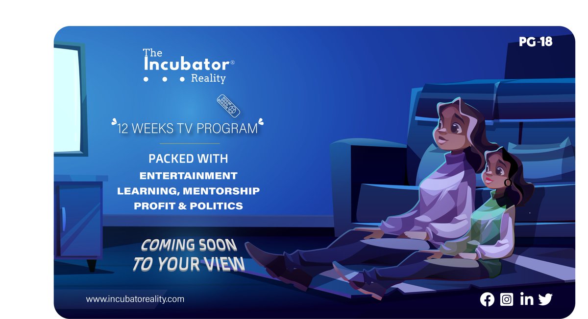 Incubatoreality's tweet photo. The Incubator Reality - Bringing feasible ideas to fruition.
Don't miss it!

#tv #reality #tvshow #tvprogram #entrepreneur #businessstartup #business #sponsored #sponsorship #live #partnership #startup #entertainment #politics #Nigeria #newyork #canada https://t.co/uSd2mv8UCj