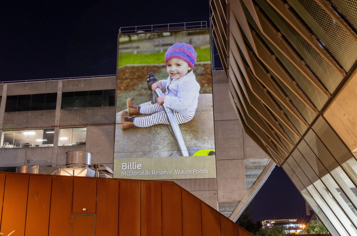 GreaterGeelong's tweet photo. Come and see the Babab Nyayl projections this week!
For #GeelongDesignWeek, we asked children under 5 to submit photos of themselves in their favourite place, which are being projected onto the @BarwonWater forecourt.
More 👉 https://t.co/JrBSreoqLI https://t.co/h8XIYIACGz