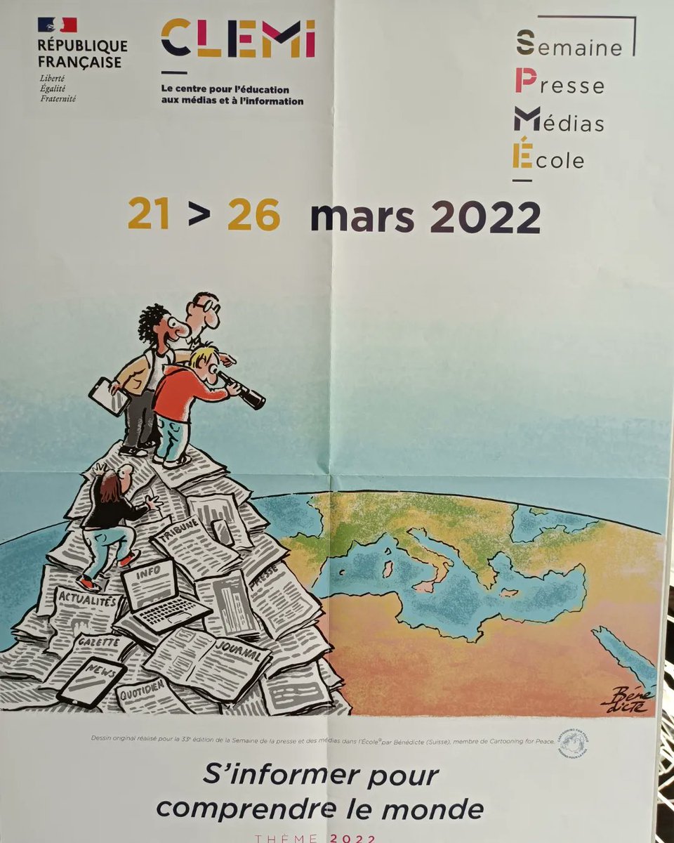 Sélection pour la Semaine de la Presse et des Médias à l'école du 21 au 26 mars 2022 : De la BD aux essais, s'informer pour comprendre le monde.
#semainedelapresseetdesmediasalecole #semainedelapresse #EMI #cdistsernin #presse #medias #libertedelapresse