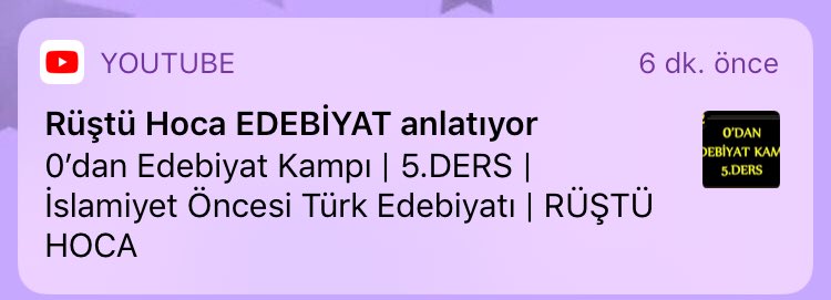 Bu aralar aldığım tek bildirim