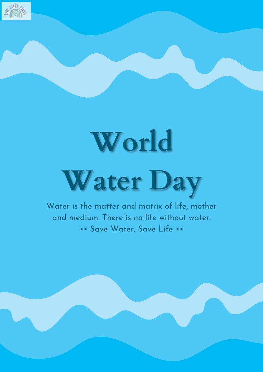 The_Cute_Cubs's tweet photo. ~ World Water Day 2022 ~
#savewatersavelife #saveearth
#WorldWaterDay2022 https://t.co/p3bLUP70JV