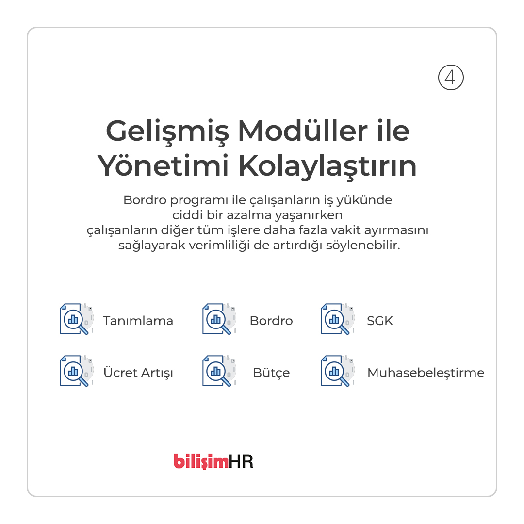 İşletmelerde en fazla zaman alan işlemlerden olan bordrolama bir iş yükü olmaktan çıkıp diğer tüm stratejik yönlere daha fazla vakit ayırılmasını sağlayacak bir alan haline getirilebilir. Birlikte inceleyelim: bilisim.com.tr/tr/urunler/bil…

#bordro #ik #bütçe #bilişim