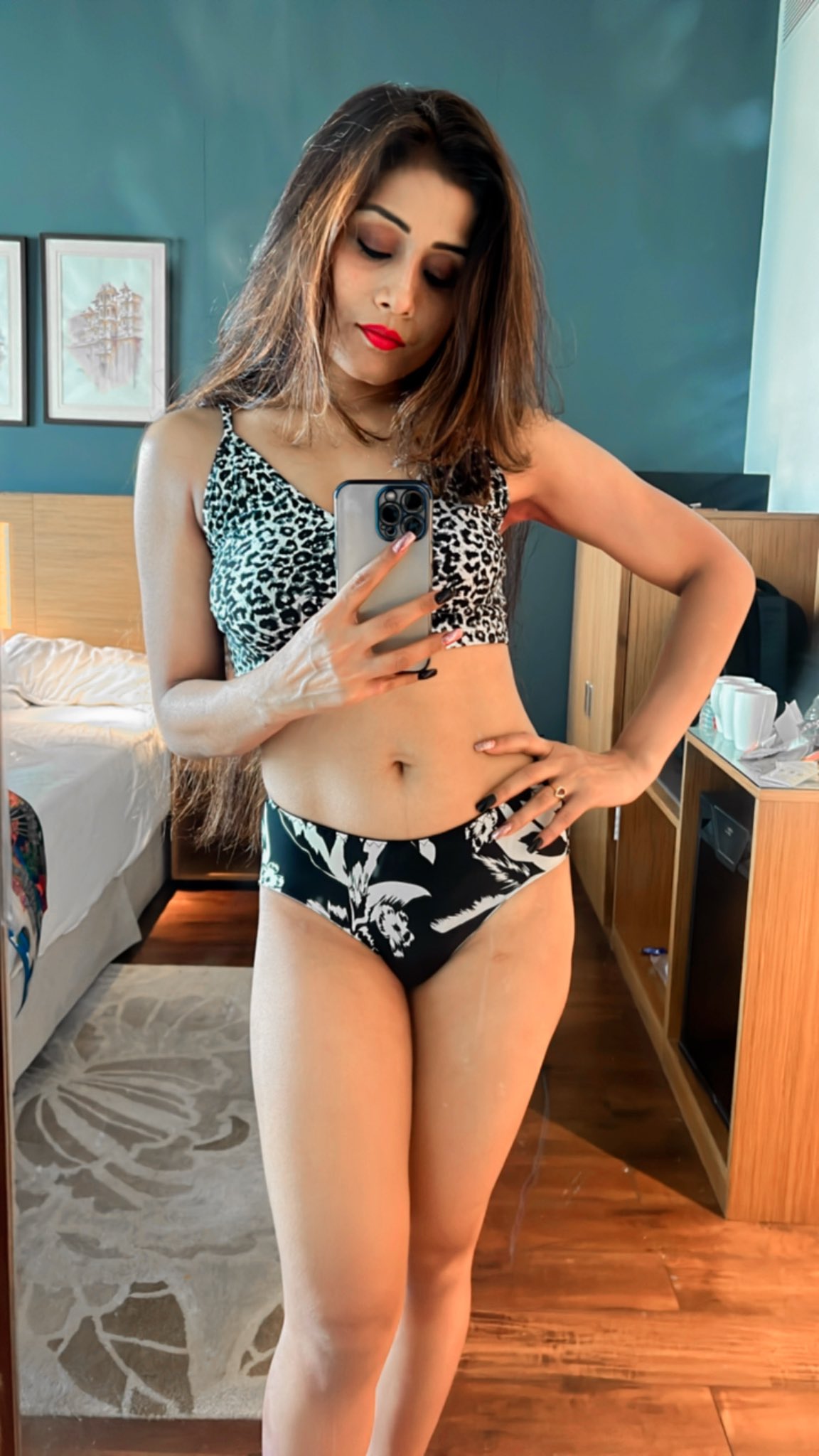 Her gaze a mix of desire