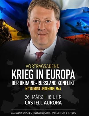 IbDoku's tweet photo. Lange war es still geworden um das Hausprojekt "Aurora" der Identitären in #Steyregg/#Linz. Nun besucht der von der Neuen Rechten gefeierte #AfD-Politiker Gunnar Lindemann die Neofaschist*innen und wird dort als #Putin-Sprachrohr fungieren. https://t.co/wIIJHy4sQU