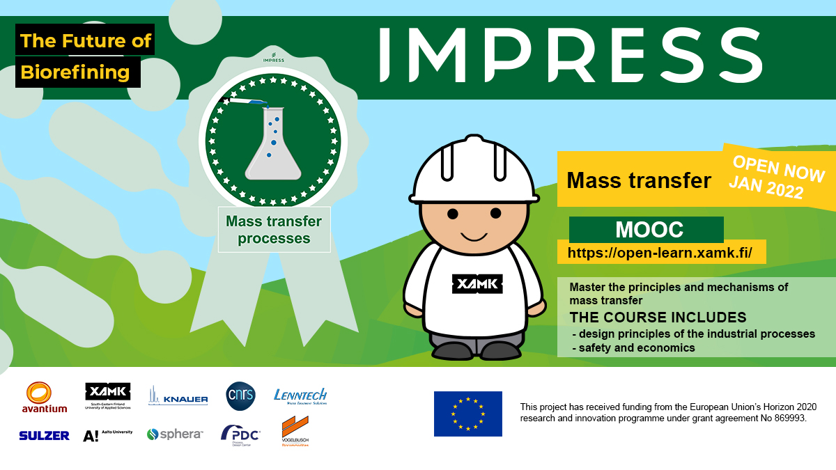 Did you know that you are just one #MOOC step away from being an #expert in #biorefining?

The MOOC is free for everyone. The 1st part (Mass transfer) is already open! 💻 Start your journey here! ➡️ xamk.fi/future-of-bior…

<a href="/ASPIRE_P4Planet/">A.SPIRE</a> #H2020 #greentech #education #elearning