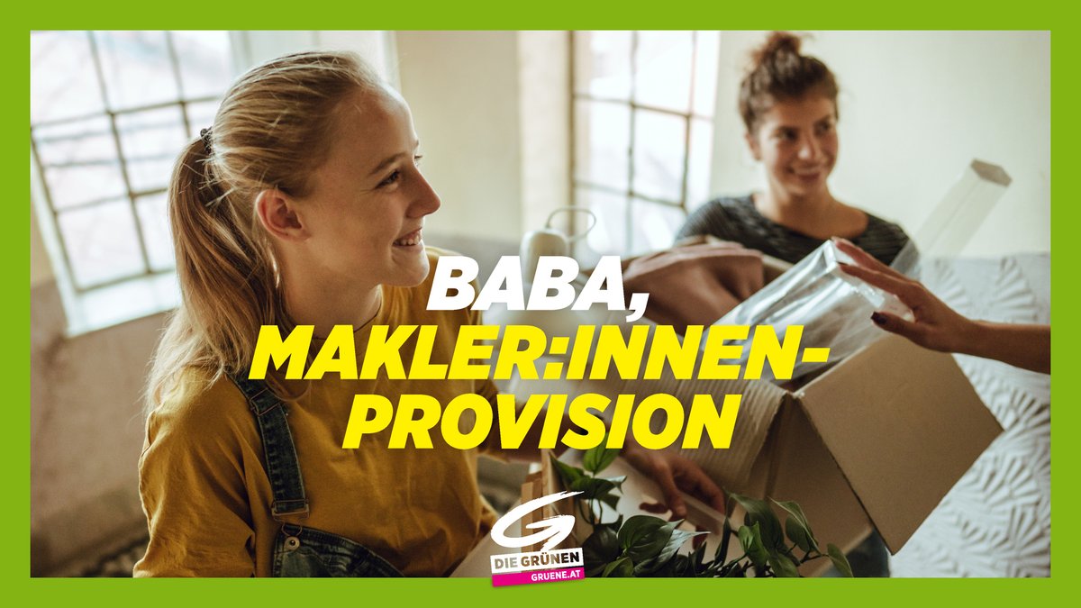 diegruenen's tweet photo. In Zukunft wird die Makler:innenprovision von denjenigen übernommen, die die Makler:innen auch beauftragt haben. Das sind in der Regel die Vermieter:innen.

Provisionsfrei Wohnen wird damit zum Standard. Viele Mieter:innen sparen sich dadurch bis zu 2 Monatsmieten an Provision. https://t.co/b6oWTq94Wa