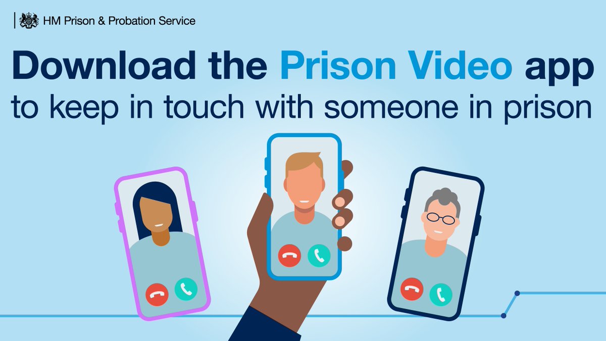 The new secure video App @PrisonVideo is now live at @HmpHull @HMP_Humber
@HMPrisonLincoln #HMPNorthSeaCamp and #HMPMortonHall 

Further details available via bit.ly/3uhWbKL 

@PurpleVisits calls that are already booked will  go ahead as planned