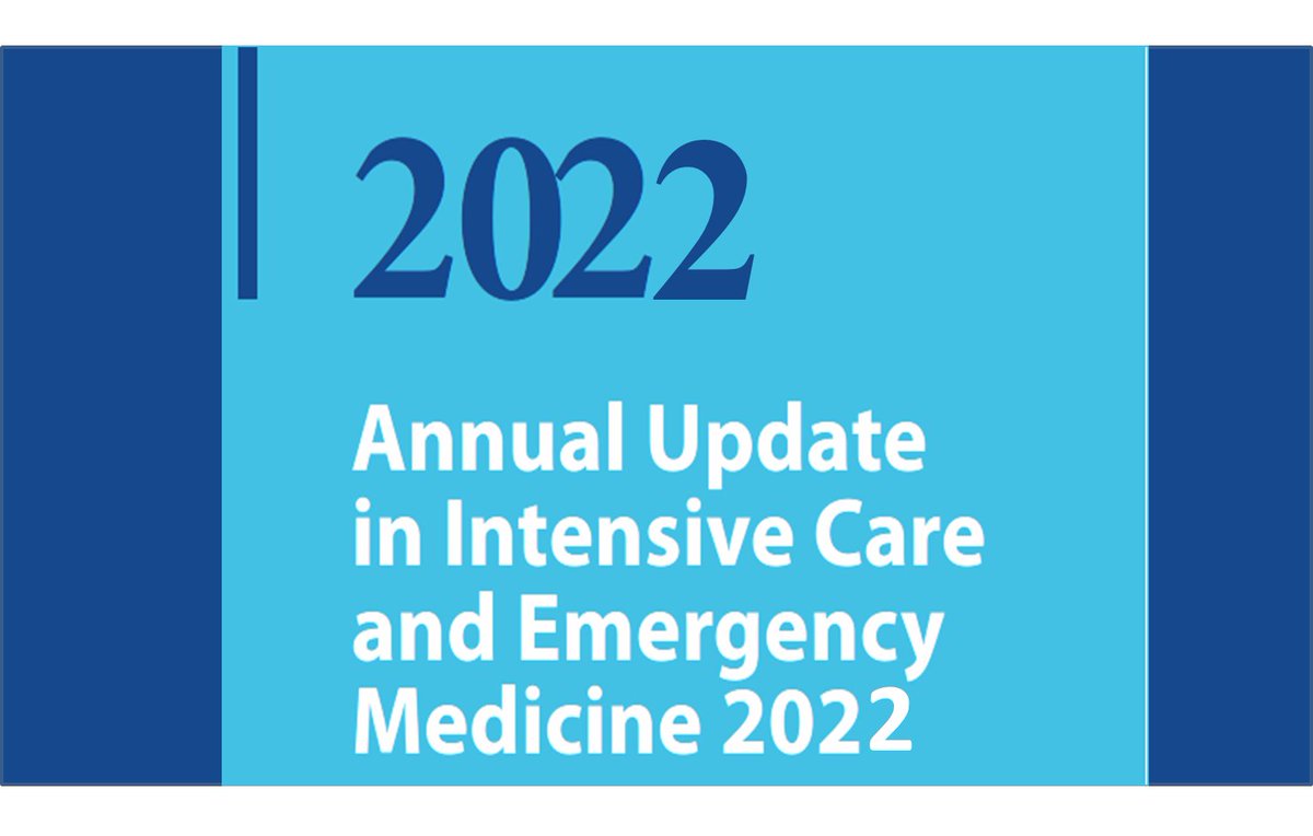 #CritCare #OA
Read the article selection from the Annual Update in #Intensive_Care and #Emergency_Medicine 2022
Now online at bit.ly/3NdcJwc
▶️#Immunomodulation
▶️#Renal_replacement 
▶️#Neuromonitoring
▶️#Artificial_intelligence
▶️#Sepsis
&amp; more...

#FOAMed #FOAMcc #BMC