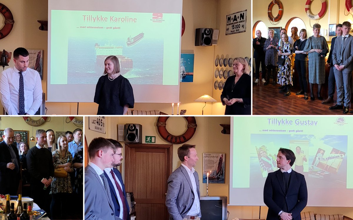 ScanShippingDK's tweet photo. Celebrating Karoline Bech Nielsen and Gustav Jonsbak on completing their apprenticeships. Join us in congratulating and wishing them both great success as they continue within our Group based in Copenhagen. 
#ScanShipping #ScanGroup #apprenticeships https://t.co/7BsFuPyVvB