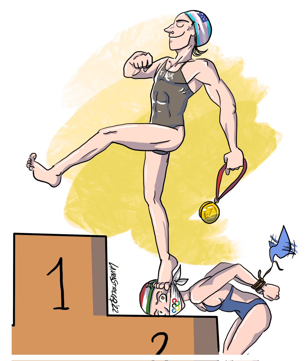 redindomitable's tweet photo. Fantástica ilustración de #LauraStrego. Veremos lo que tarda @TwitterEspana en censurarla, ya sabemos que suspende cuentas feministas cómo #YoConPaulaFraga por decir que es injusto que hombres compitan en categorías femeninas. Ellos nos pisan la cabeza y Twitter nos tapa la boca. https://t.co/nbuuiigx9h