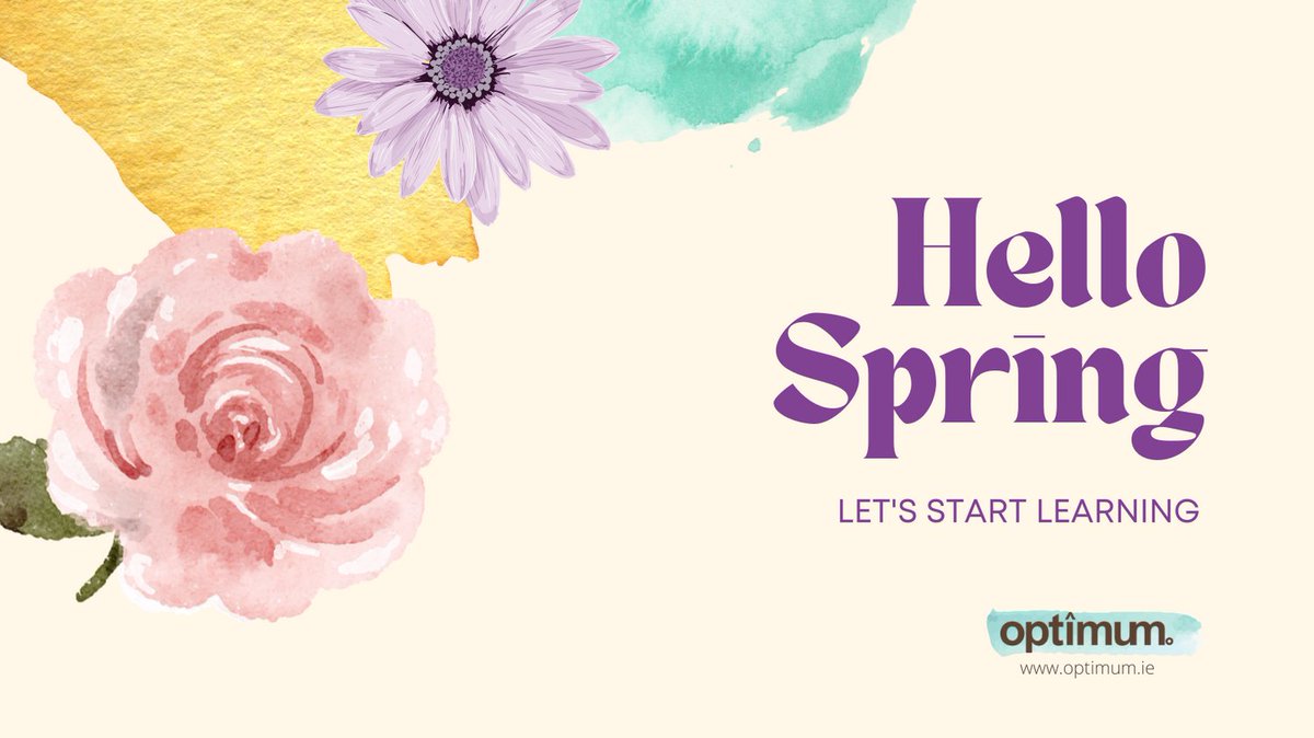 Sunday 20th marked the First Day of Spring. Spring is a time of new beginnings and new possibilities. Let's start learning!
https://t.co/QiS1pZk0Za #SuccessisaChoice #training #neverstoplearning https://t.co/b22Du8wFsp