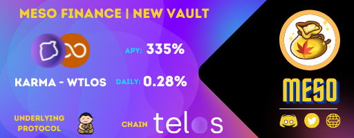 mesofinance's tweet photo. How about earning some good $KARMA?

NEW VAULT ALERT!!!

@HelloTelos @OmniDex1 $telos https://t.co/uXIIJixxXX