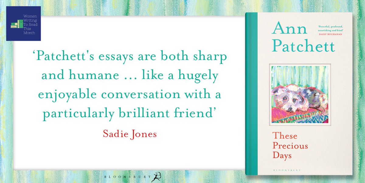 BloomsburyIndia's tweet photo. An irresistible collection of essays and memoir from the internationally bestselling, Women’s Prize-winning author of The Dutch House. #ThesePreciousDays is joyful time spent in the company of one of our greatest living authors ― Ann Patchett.
#ReadWomenWithBloomsbury https://t.co/2FJJrlcNfV