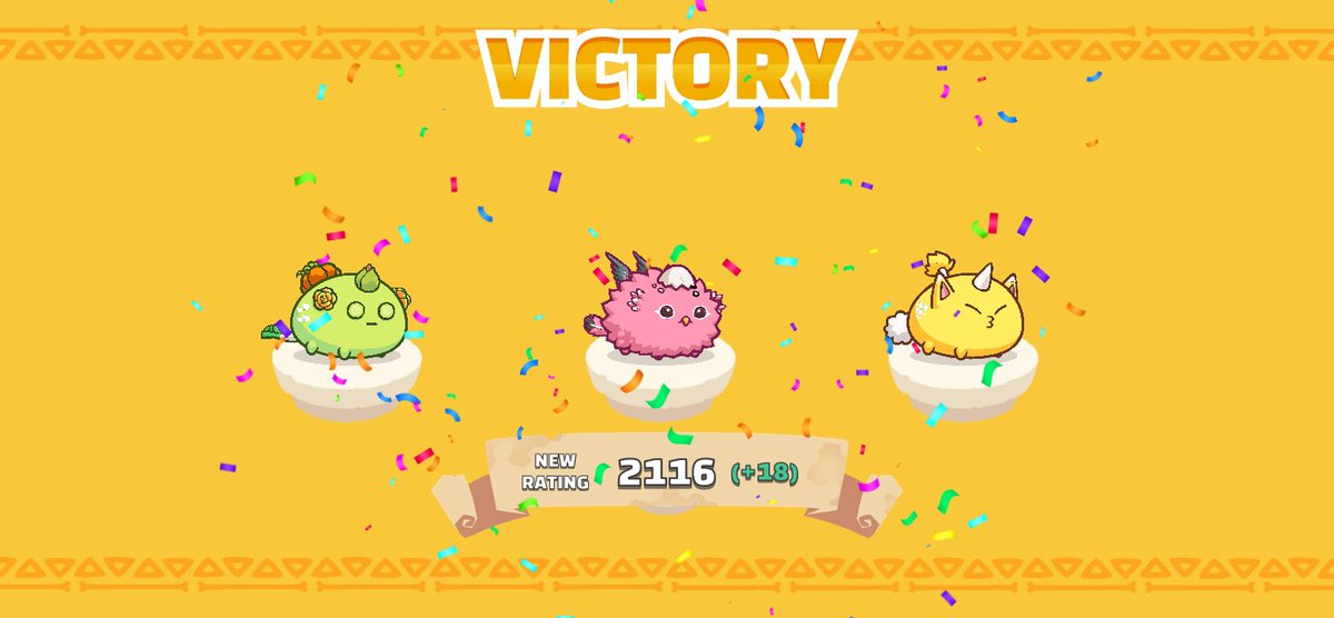 nobodeeeth's tweet photo. 2116 MMR!!!! Wow wow wow wow!!!💥
Congratulations Bernard! 🙌

Season 20 ends in less than 30 min 👀

#AxieScholarship #AxieinfinityScholarship #AxieInfinityScholar #AxieScholarships #AxieInfinity #Axie #Play2EarnGame #PlayToEarn $SLP $AXS https://t.co/oOy92h94C7