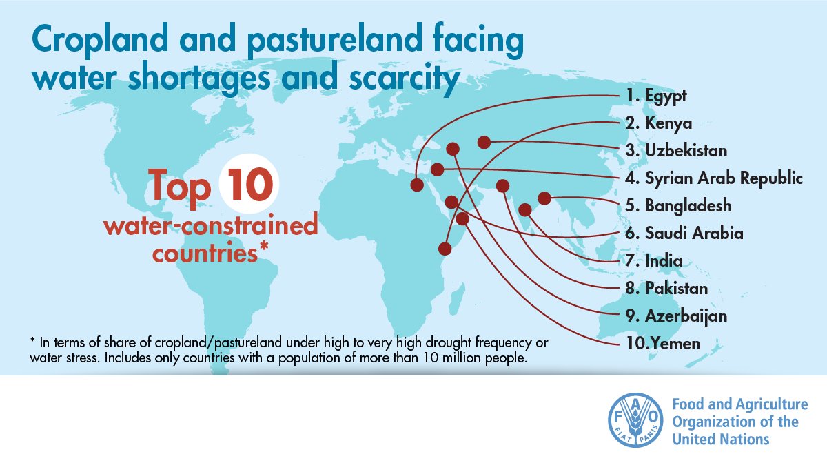 FAOSocioEcon's tweet photo. Today is #WorldWaterDay #WWD2022💧
A good time to review our #SOFA2020 edition with its theme: Overcoming water challenges in agriculture
📕 https://t.co/RDZ8s3tvLK https://t.co/8Pw1yzchqP