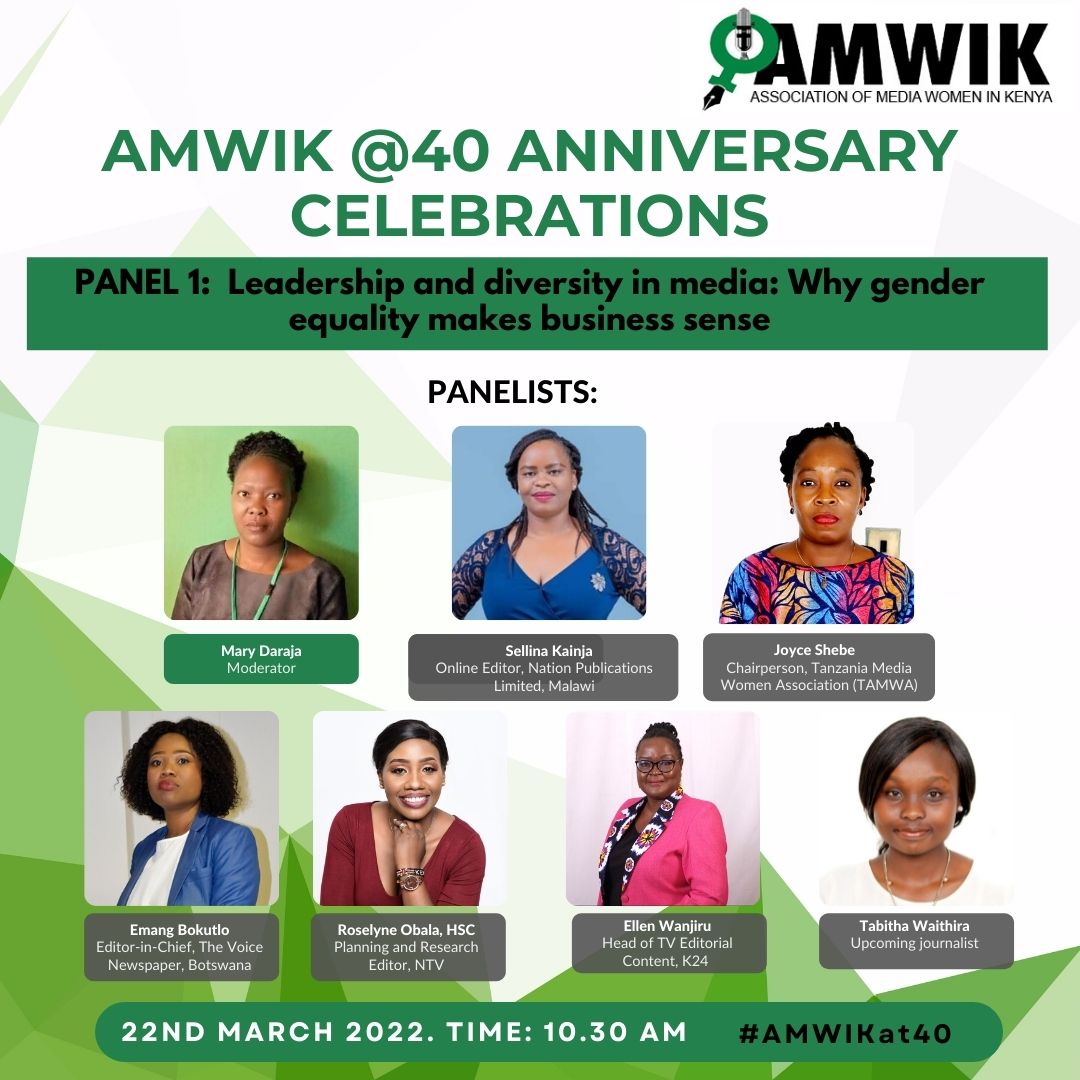 Celebrating the women in media especially on a month that #InternationalWomensDay2022 was observed. #HongeraAMWIK #AMWIKat40 #BreakTheBias