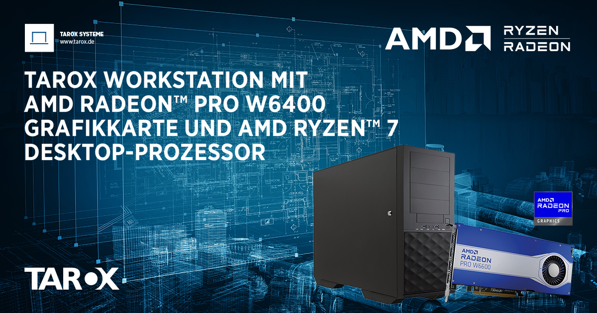 taroxag's tweet photo. Die #TAROX #Workstation M-Serie mit AMD Radeon Grafikkarte und AMD Ryzen Desktop-Prozessor. Effiziente Kraftpakete, die genug #Leistung, um mühelos große Berechnungen zu meistern, Modelle zu kreieren oder das #Rendern von Skizzen, bieten.
Mehr Infos: https://t.co/JI1LFWVDLB https://t.co/zI1PB7RIaW