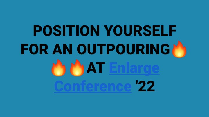 icgcagapetemple's tweet photo. #Enlargeconference2022
#Pouredout https://t.co/pi12jX3Cn6