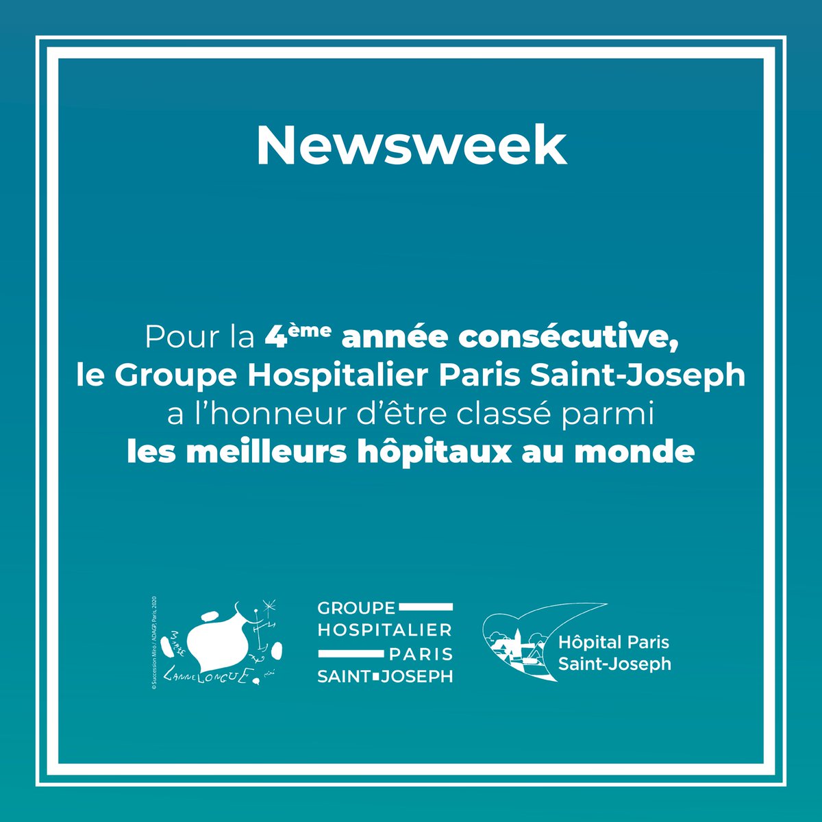 HMLannelongue's tweet photo. Le regroupement des Hôpitaux @HMLannelongue et @GHPSJ associé à l’excellence du travail de toutes les équipes, permet au Groupe Hospitalier de figurer une nouvelle fois au #palmarès des meilleurs hôpitaux du monde selon le classement #Newsweek 2022. 

Bravo à tous ! https://t.co/iJnt3w6n7M