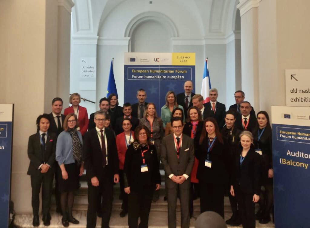 Important early-morning exchange with EU-colleagues on global humanitarian needs, efficient responses and the devastating situation in #Ukraine. #EuropeanHumanitarianForum in action. #HumanitarianAid #TeamEurope <a href="/eu_echo/">EU Civil Protection & Humanitarian Aid 🇪🇺</a>