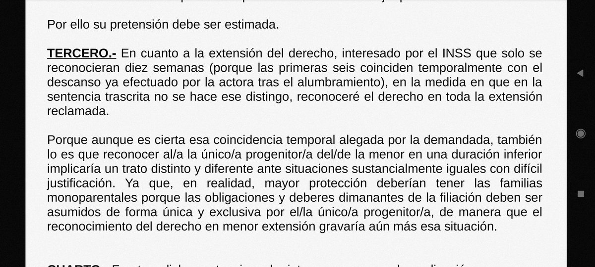 ‼️Esta tarde, debate de toma en consideración de Ley promovida por <a href="/PPCongreso/">PP Congreso</a> para igualar cuidados a #familiasmonoparentales en los permisos por nacimiento, acogimiento y adopción. 
Una vía para la igualdad, siempre que fuesen 32 semanas. #Equidad 
<a href="/cucagamarra/">Cuca Gamarra</a> 
Sentencias👇👇