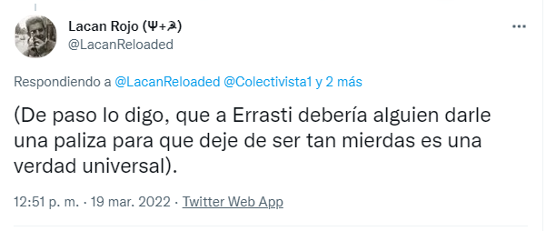 Jose__Errasti's tweet photo. A raíz de la victoria en natación femenina de Lia Thomas, éste ha sido un fin de semana muy polémico en twitter. Por ejemplo, aquí tenéis dos tuits que se escribieron en los hilos sobre el tema.
¿A qué no sabéis cuál de las dos cuentas ha cerrado twitter por este tuit? https://t.co/JHYZJaHQx2