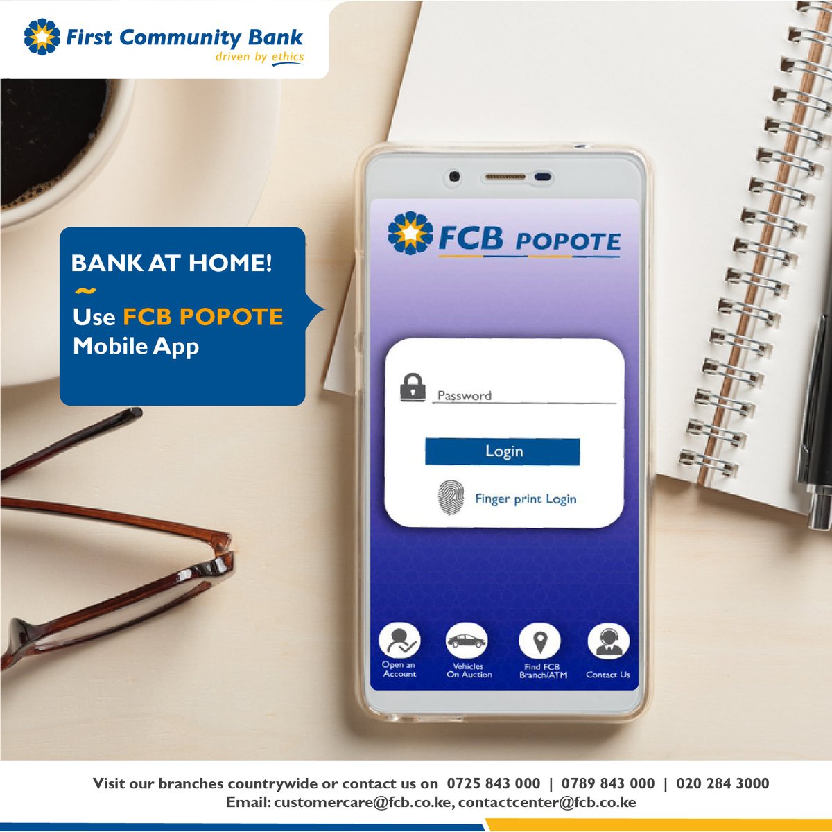premierbank_ke's tweet photo. FCB is optimized for digital banking - POPOTE!
Download the app from Google Playstore, dial *342# to use POPOTE via USSD. Bank with our PayBill No. 919700 or try Pesalink! #FCBforAll #fcbpopote https://t.co/2ddAAxrKzu