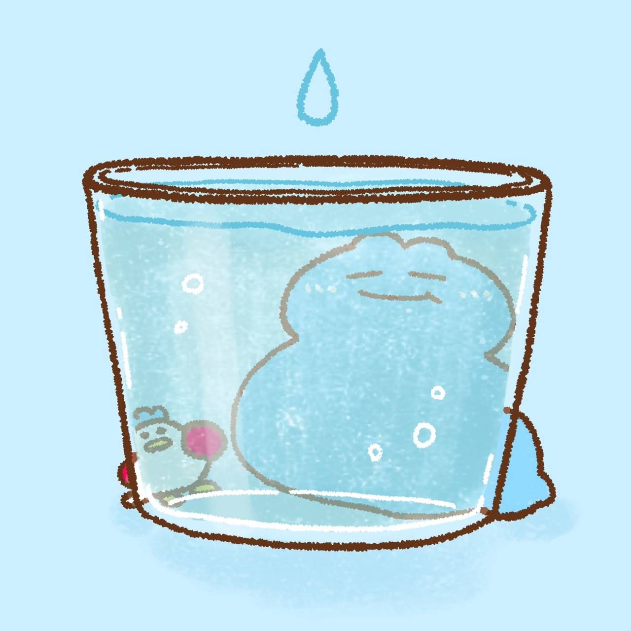 太りすぎたびわこ 3月22日は 世界水の日 水の大切さを世界中で考える日だよ きれいな琵琶湖の水をみんなに届けたいから ぼくたちにゴミを投げないでね 今日はなんの日 世界水の日 Worldwaterday 太りすぎたびわこ ゆるいイラスト