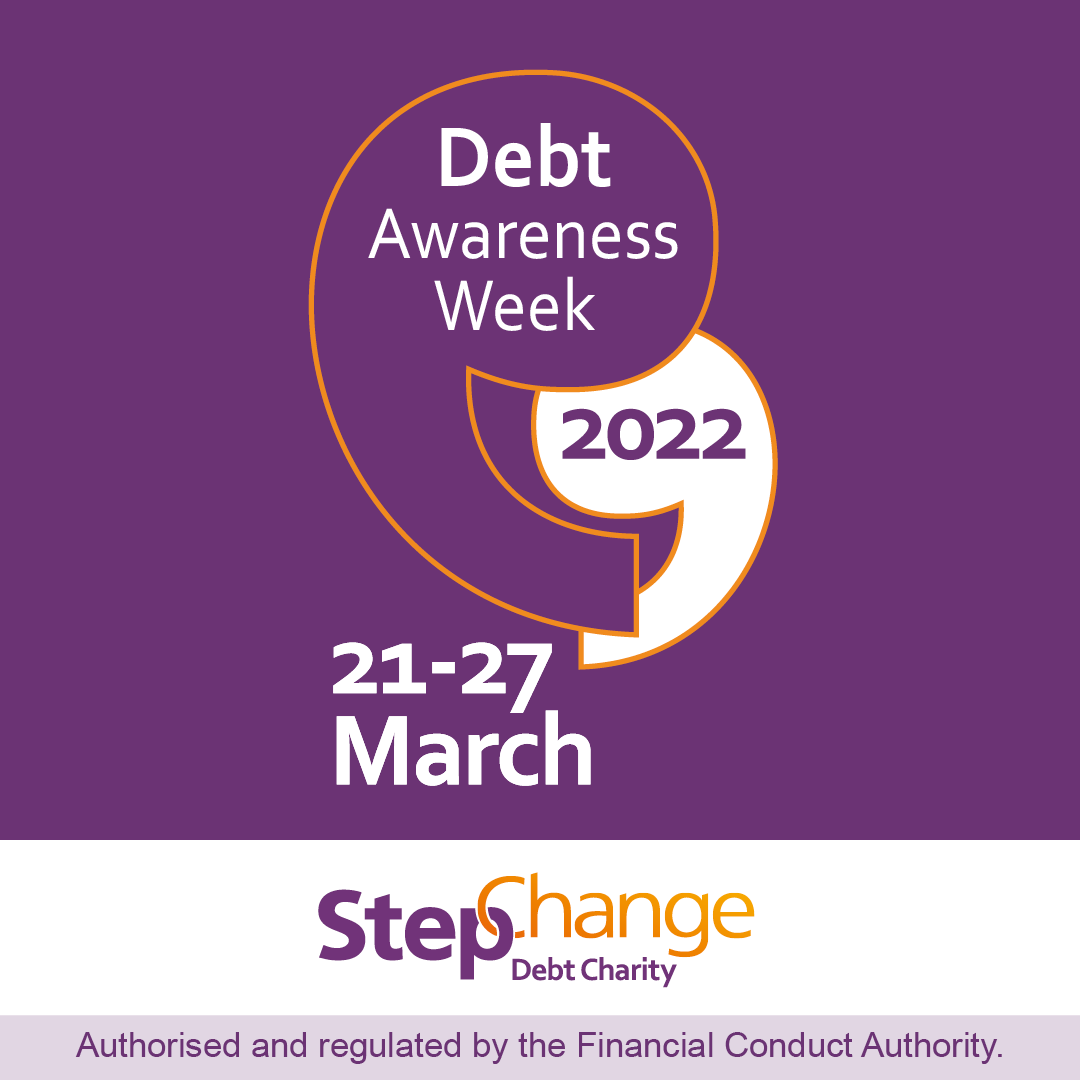 ConsultingDewa's tweet photo. National Debt Awareness Week
21st March - 27th March 2022

Debt is one word, but can feel like a sentence. 
It can cause stress, depression and anxiety. Debt needs to be spoken about especially with the increasing costs of living 

https://t.co/JBzn5w1eIt

#DebtAwarenessWeek https://t.co/B2bb50hcrY